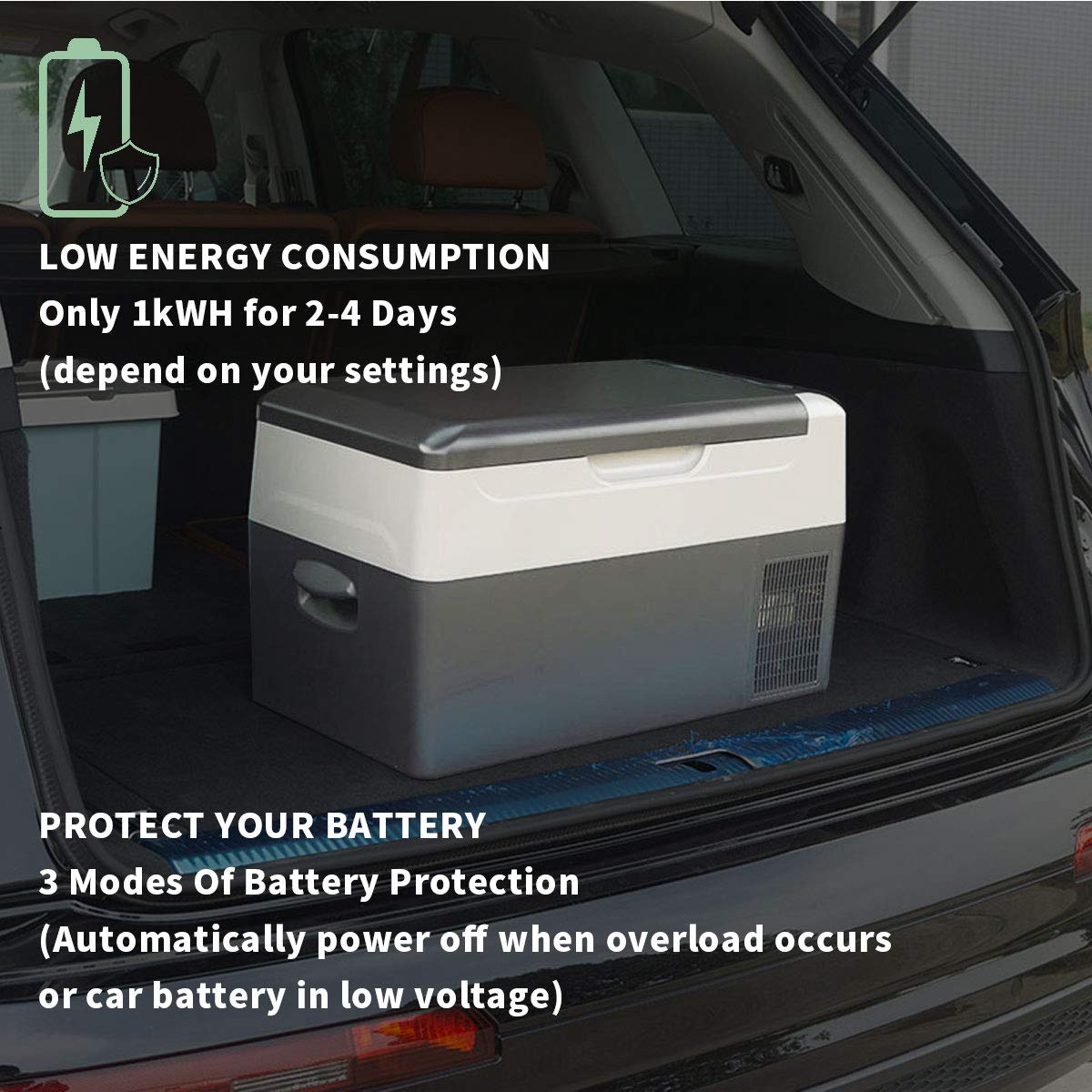 Réfrigérateur portable à compression 12V 22L G22 avec fonction congélateur température réglable de