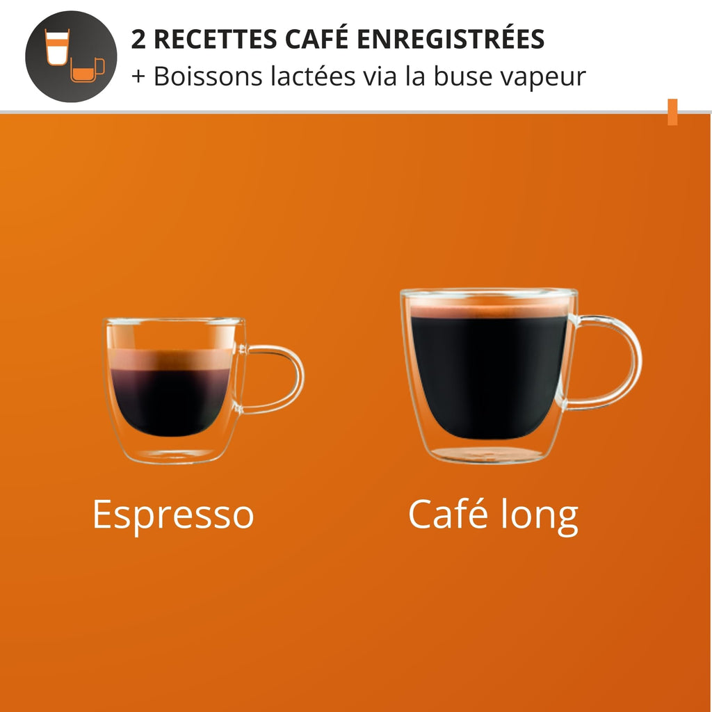 Machine à café à grains YY8125FD avec moulin intégré 1400W pression 15 bars réservoir 1,7L buse vapeur cappuccino
