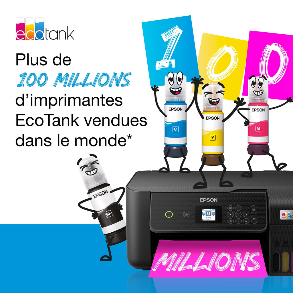 Imprimante multifonction EcoTank ET-4800 A4 Wi-Fi jet d'encre couleur avec réservoirs d'encre chargeur automatique de documents