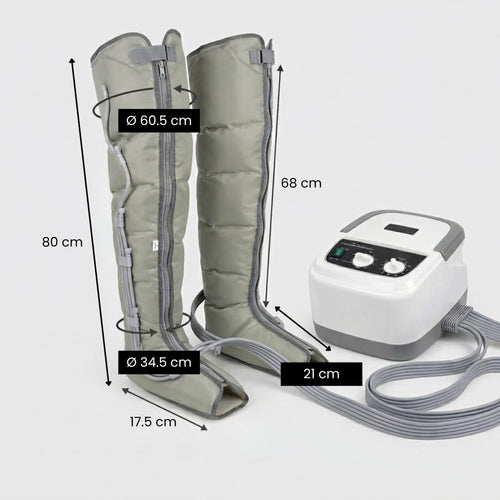 Bottes de pressothérapie pour jambes EDIC-0086 massage par compression drainage lymphatique avec télécommande