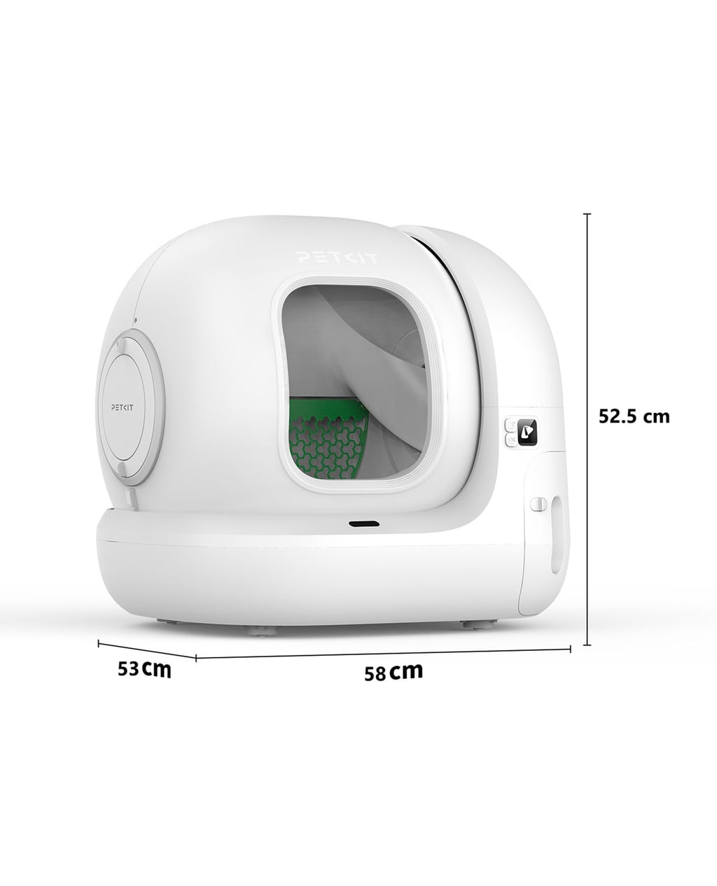 Litière autonettoyante pour chat Pura Max 2 76 L avec contrôle par application bac à déchets 7 L système de sécurité capteurs