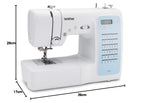 Machine à coudre électronique FS40S 40 points de couture écran LCD canette horizontale avec accessoires