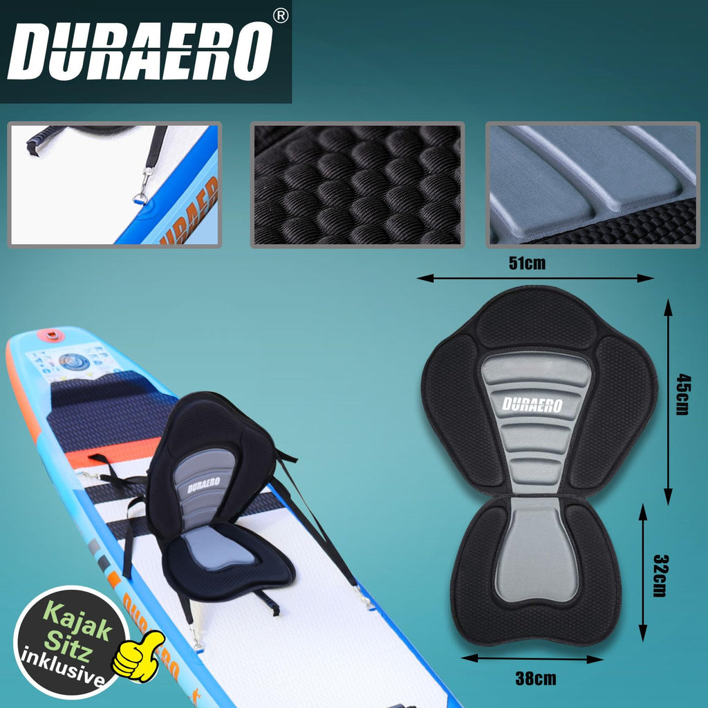 Planche SUP gonflable 330 x 76 x 15 cm avec siège kayak pagaie double réglable support caméra charge maximale 150 kg