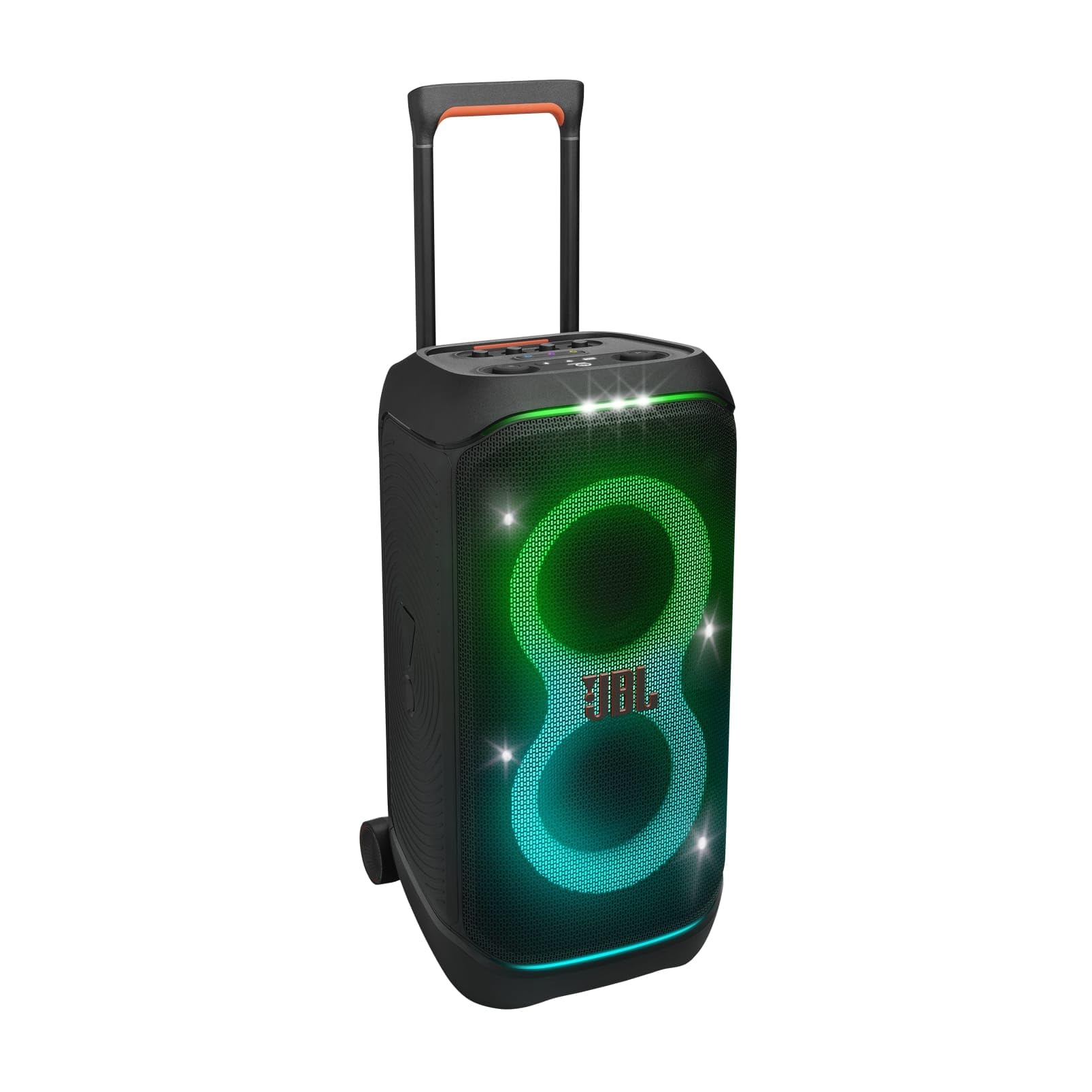 Enceinte portable PartyBox Stage 320 Bluetooth 240W stéréo avec éclairage LED batterie 18h roulettes poignée télescopique IPX4