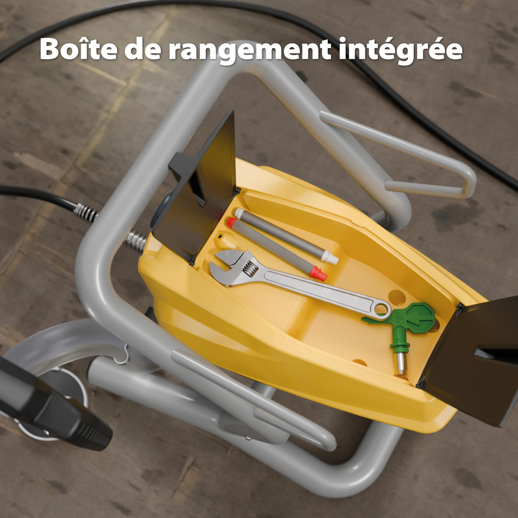 Système de peinture par pulvérisation Airless Control Pro 250 M 110 bar tuyau 9 m noir jaune