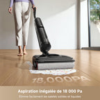Aspirateur Laveur Sans Fil H12 Pro FlexReach 180° Aspiration 18000 Pa Séchage 5 Min 50 Min