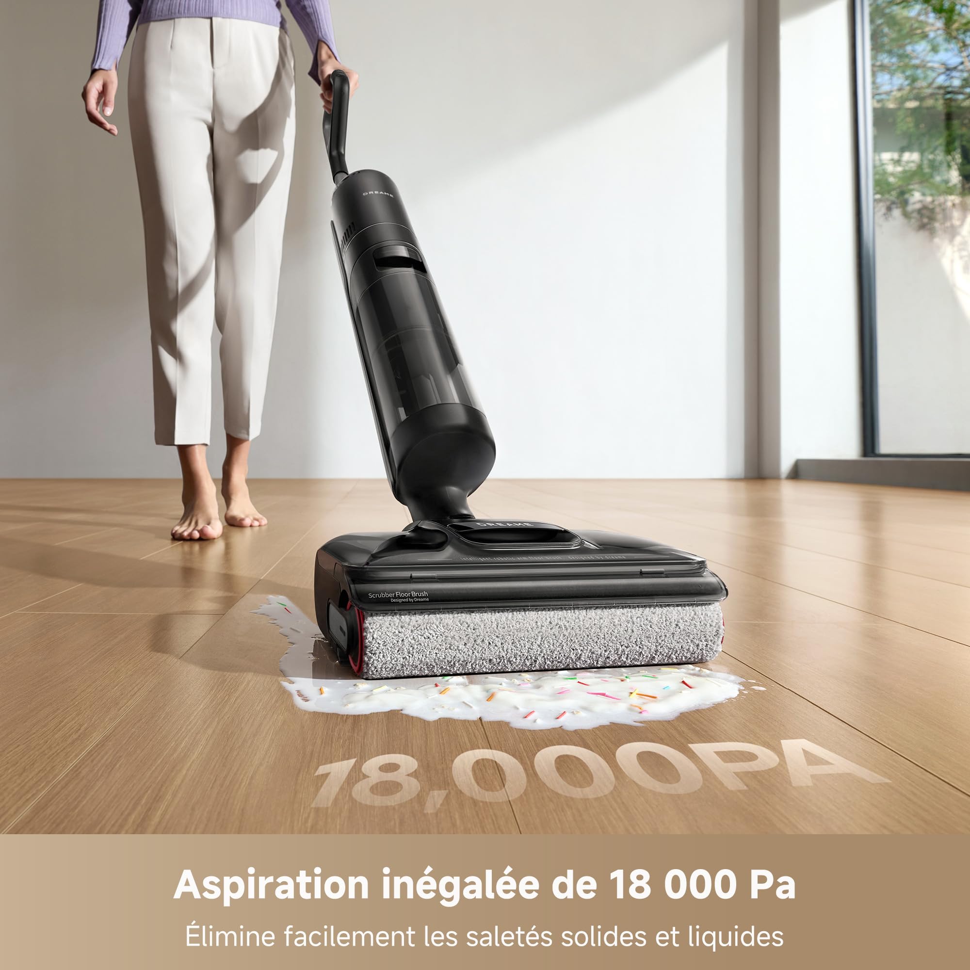 Aspirateur Laveur Sans Fil H12 Pro FlexReach 180° Aspiration 18000 Pa Séchage 5 Min 50 Min