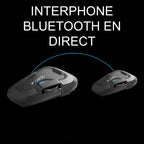 Intercom moto Bluetooth FREECOM 2X communication 2 voies étanche portée 800 m autonomie 13 heures fréquence 20 Hz 20 kHz lot de 2