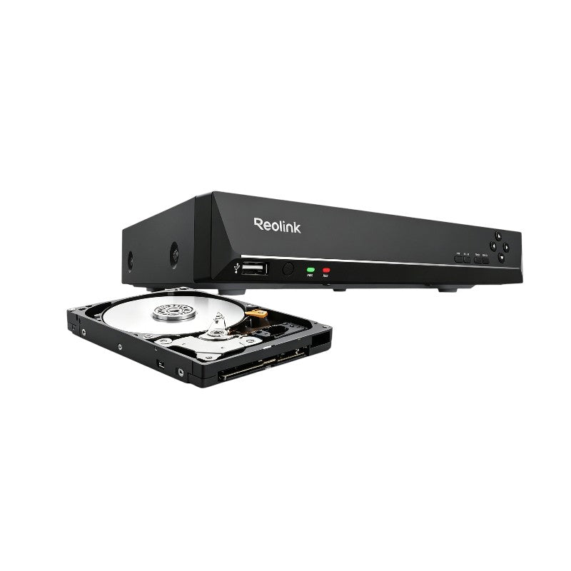 Enregistreur vidéo NVR PoE 8 canaux 4K RLN8-410 avec disque dur 2 To pour caméra de surveillance IP
