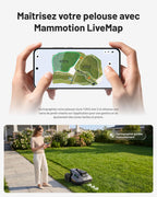 Robot tondeuse YUKA Mini 2 500 YMVS3 sans fil pour pelouse jusqu'à 500 m² caméra IA triple vision cartographie multi-zones coupe 19 cm