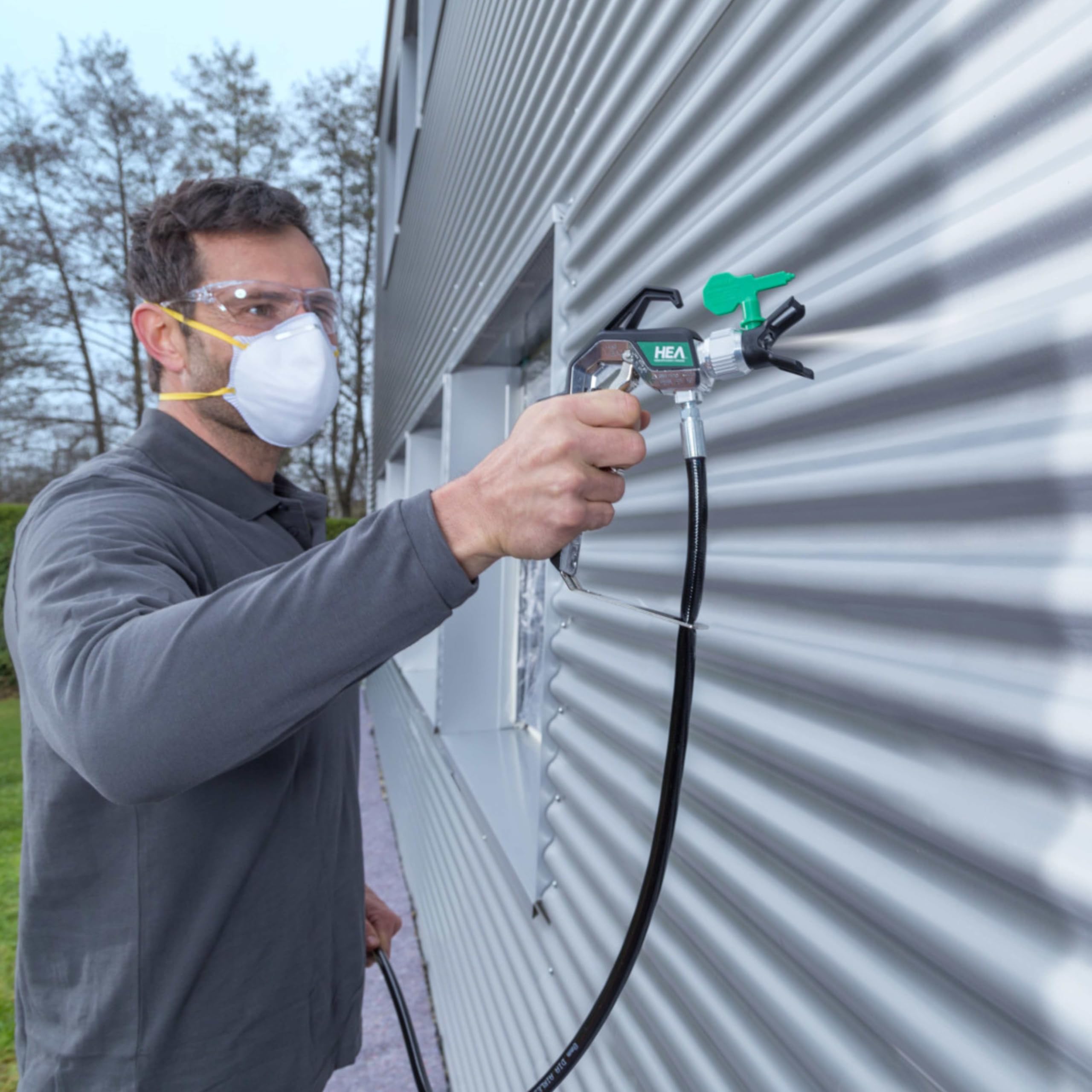 Système de peinture par pulvérisation Airless Control Pro 250 M 110 bar tuyau 9 m noir jaune