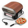 Four à pizza électrique JM600TE0 2600W extérieur pierre rotative automatique pizza 30 cm température jusqu'à 400°C avec pelle