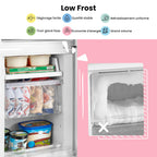 Réfrigérateur congélateur RCB169DK2(E) 150 cm 174L Low Frost contrôle température réglable éclairage LED congélateur inférieur noir