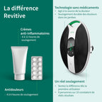 Stimulateur musculaire électrique Medic Plus avec électrodes TENS technologie OxyWave pour jambes et pieds