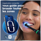 Brosse à dents électrique iO 6 rechargeable avec écran interactif capteur de pression 5 modes de brossage 3 brossettes et étui de voyage