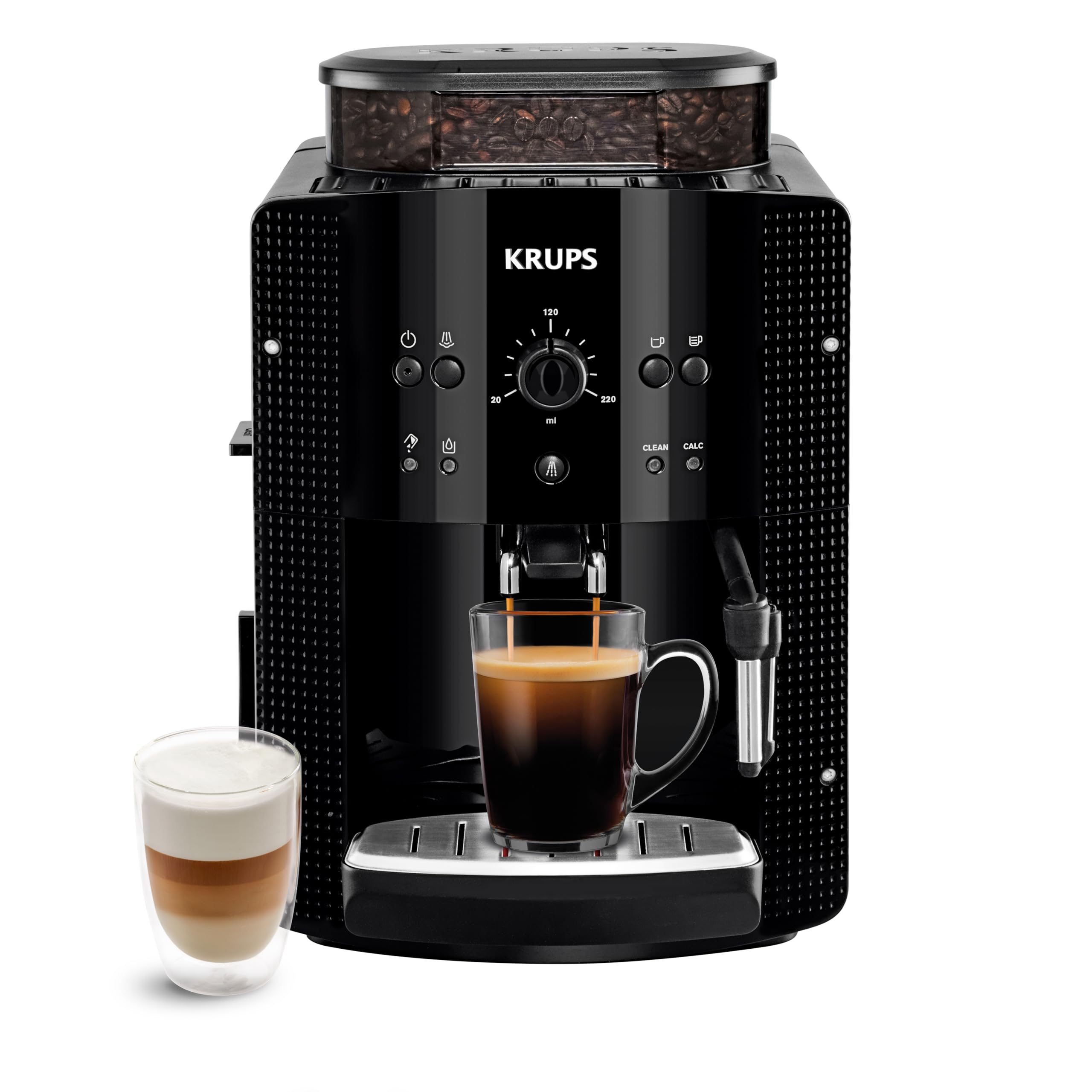 Machine à café à grains YY8125FD avec moulin intégré 1400W pression 15 bars réservoir 1,7L buse vapeur cappuccino