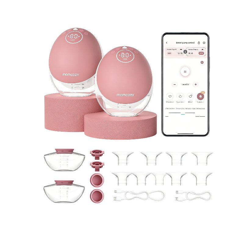 Tire-lait électrique mains libres M9 double pompe portable contrôle par application aspiration réglable 15 niveaux
