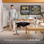 Aspirateur balai sans fil IA3243EUT avec station de vidage automatique filtre HEPA autonomie 60 min brosse motorisée pour animaux