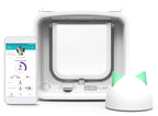 Chatière électronique Connect DualScan avec Hub identification par puce RFID contrôle par application autonomie jusqu'à 6 mois pour chat