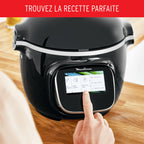 Multicuiseur intelligent Cookeo Touch Wifi CE902800 1600 W avec cuve 6 L écran tactile et 250 recettes intégrées