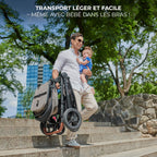 Poussette bébé 3 en 1 ESME avec siège auto Mink Pro i-Size nacelle pliable nouveau-né jusqu'à 25 kg