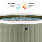 Spa gonflable PureSpa 28428NP 6 places capacité 1098 L avec 140 diffuseurs à bulles et accessoires de filtration