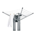 Séchoir mural pliable WallFix 475924 24 m de corde à linge charge maximale 20 kg avec boîte de protection