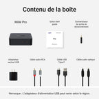 Récepteur audio WiFi ASR002 avec AirPlay 2 Google Cast Audio streaming multiroom haute résolution 24 bits 192 kHz Bluetooth
