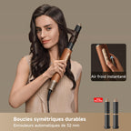 Appareil de coiffure multifonction 7 en 1 AMF18A avec brosse lissante et accessoires de bouclage 1300W