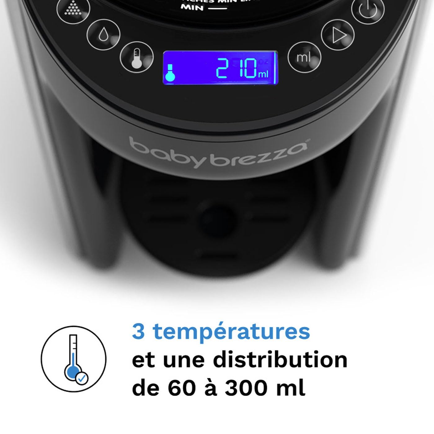 Préparateur de biberons automatique FRP0131 avec dosage et mélange de lait en poudre réservoir d'eau réglable