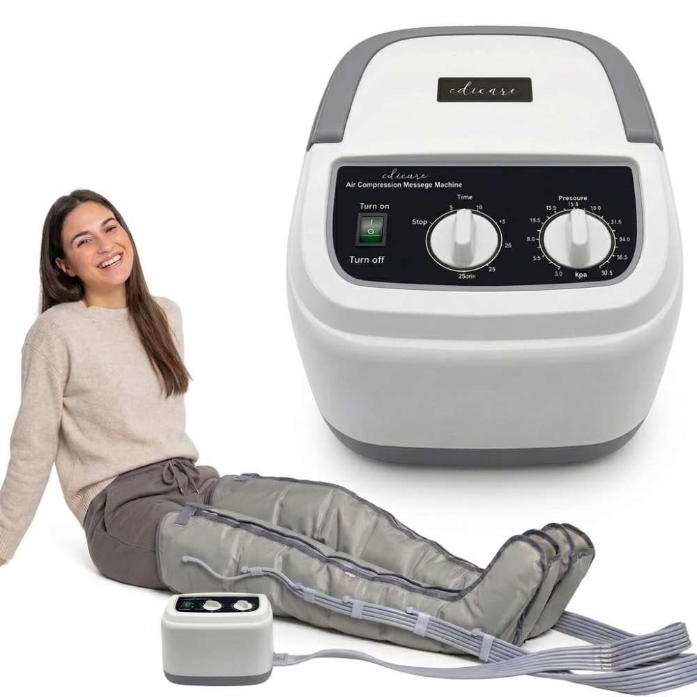 Bottes de pressothérapie pour jambes EDIC-0086 massage par compression drainage lymphatique avec télécommande