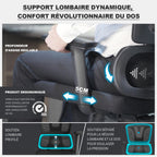 Fauteuil de bureau ergonomique N045 avec accoudoirs 4D appui-tête 3D profondeur d'assise réglable inclinaison 4 niveaux support 200 kg