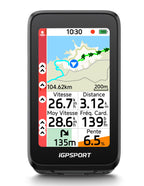Compteur vélo GPS BiNavi Air écran tactile 3 pouces navigation vocale carte intégrée autonomie 30 heures Bluetooth ANT