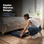 Tapis de course pliable P106FA avec inclinaison manuelle vitesse 12 km/h écran LED télécommande
