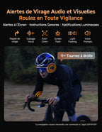 Compteur vélo GPS BiNavi Air écran tactile 3 pouces navigation vocale carte intégrée autonomie 30 heures Bluetooth ANT