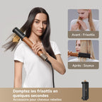 Appareil de coiffure multifonction 7 en 1 AMF18A avec brosse lissante et accessoires de bouclage 1300W