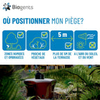 Piège anti moustiques extérieur 13101 avec recharge 6 mois attractif BG-Sweetscent et alimentation secteur