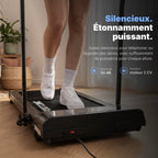 Tapis de course pliable P106FA avec inclinaison manuelle vitesse 12 km/h écran LED télécommande