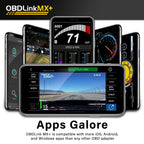 Scanner OBD2 MX201 avec diagnostic automobile Bluetooth pour iOS Android et Windows