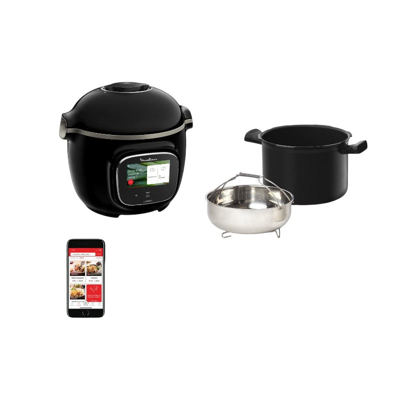 Multicuiseur intelligent Cookeo Touch Wifi CE902800 1600 W avec cuve 6 L écran tactile et 250 recettes intégrées