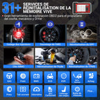 Valise diagnostic auto OBD2 K7 écran 7 pouces Android 10 codage ECU contrôle bidirectionnel 31 services réinitialisation