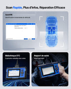Valise diagnostic auto OBD2 ArtiDiag600S écran tactile 5 pouces Android 11 diagnostic 4 systèmes 9 fonctions réinitialisation