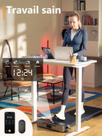 Tapis de marche pliable WP400F4 vitesse 6 km/h avec moteur silencieux écran LED télécommande capacité 110 kg