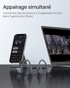 Casque à conduction osseuse OpenSwim Pro S711 Bluetooth 5.4 MP3 32 Go étanche IP68 avec microphone réduction de bruit autonomie 9 h