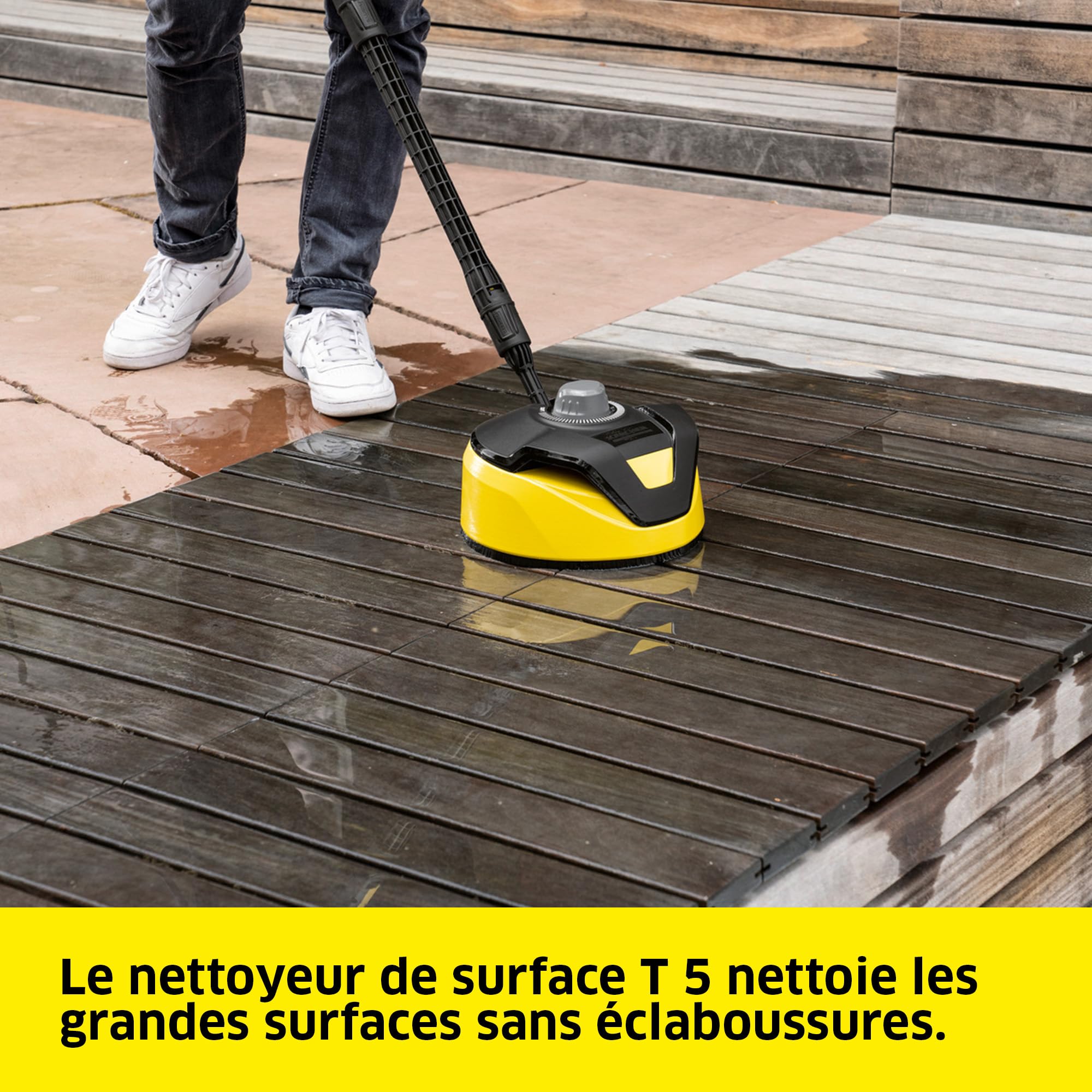 Nettoyeur haute pression K 4 FJ Home 130 bar débit 420 l/h avec pistolet HP lance Vario Power rotabuse buse à mousse et kit terrasse