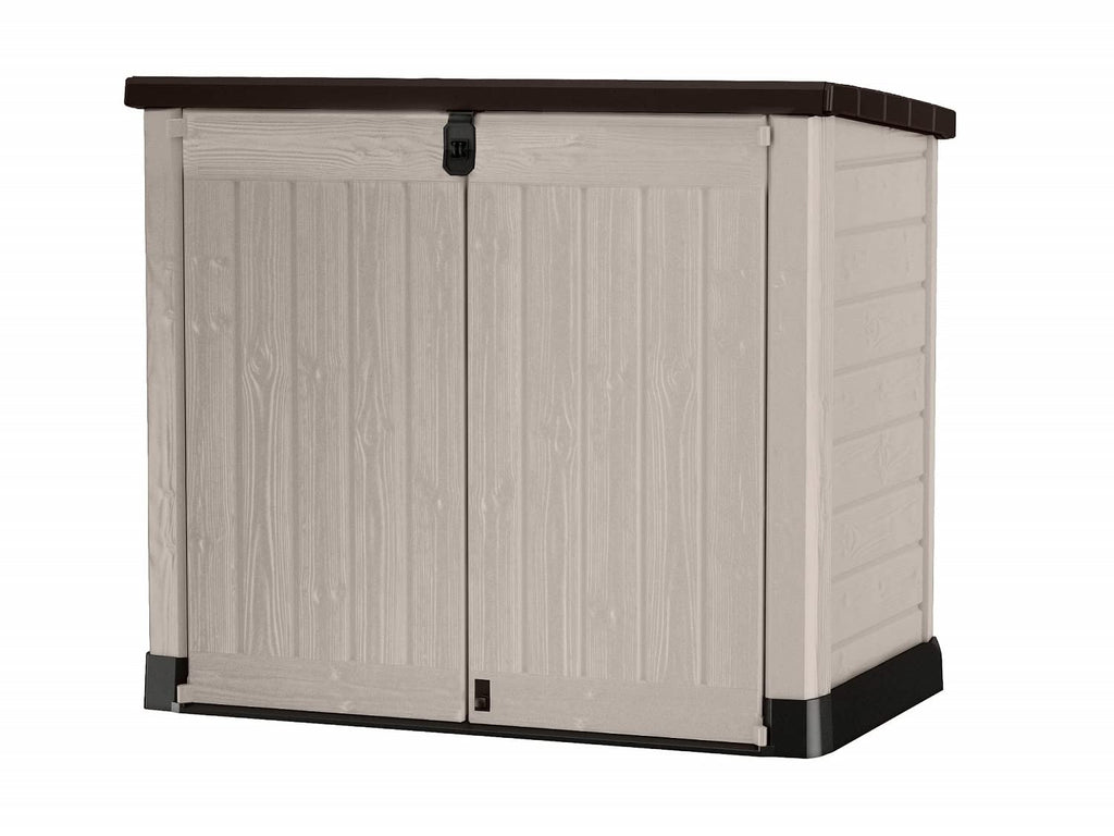 Abri poubelle SIO Pro 1200 litres extérieur en polypropylène avec couvercle verrouillable protection UV dimensions 145,5 x 82 x 123 cm