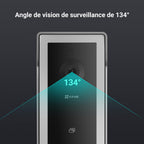 Visiophone connecté CP5 Wi-Fi avec écran tactile couleur 7 pouces vidéo 1080p audio bidirectionnel vision nocturne et déverrouillage à distance