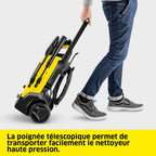 Nettoyeur haute pression K 4 FJ Home 130 bar débit 420 l/h avec pistolet HP lance Vario Power rotabuse buse à mousse et kit terrasse