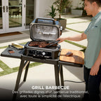 Barbecue électrique et fumoir Woodfire Pro Connect XL OG901EUAMZ 7 fonctions avec contrôle application 2 sondes grille housse et accessoires