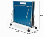 Table de ping-pong d'extérieur pliante 274 x 167 cm avec filet réglable plateau 4 mm pour tennis de table